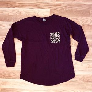 Pink VS Maroon Long Sleeve